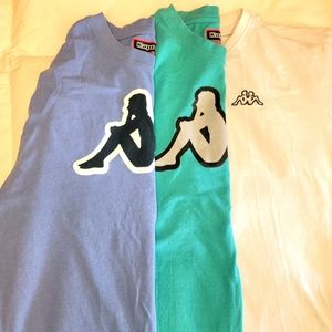 Kappa t-shirts, lot of 3, size Large